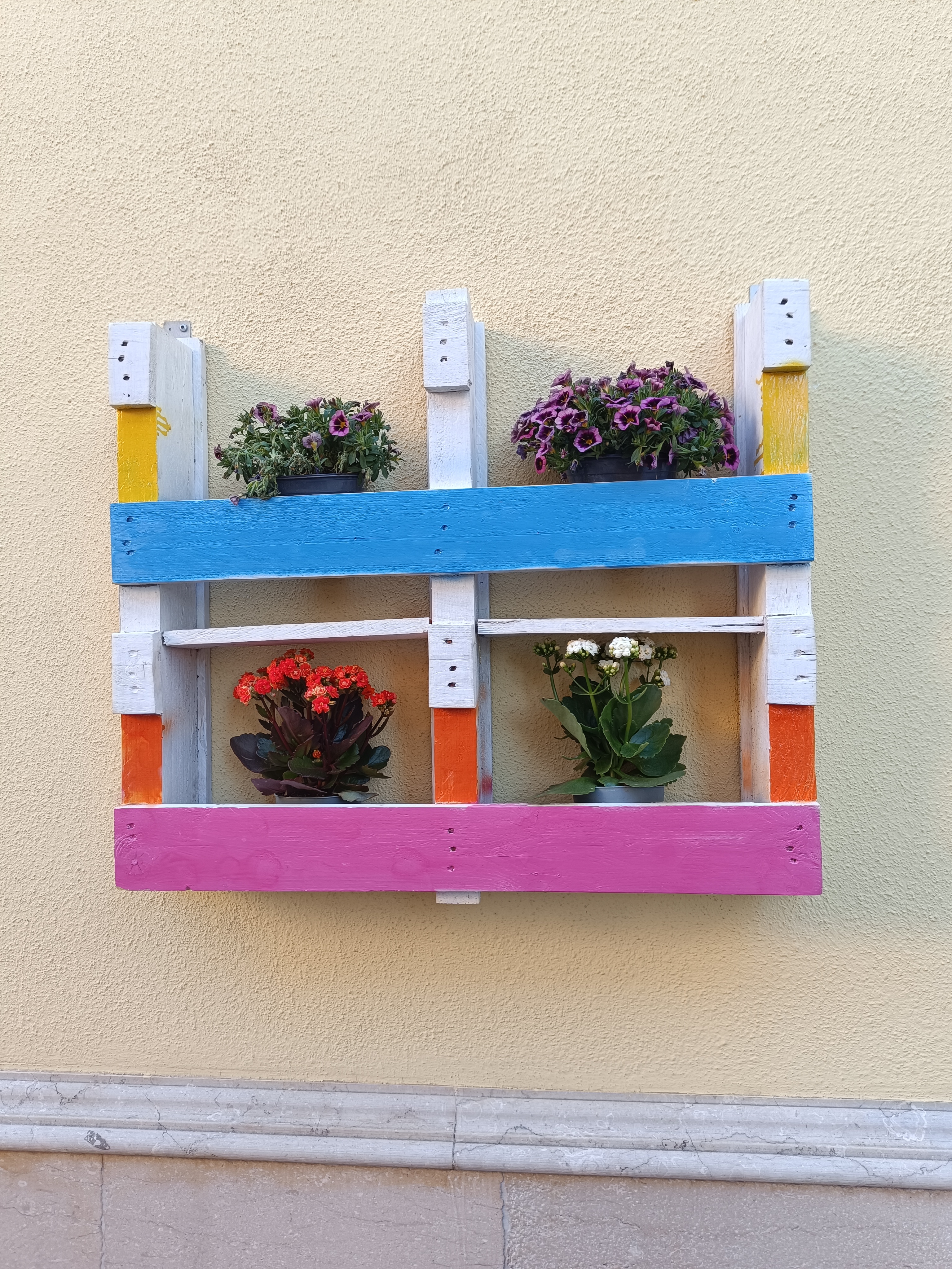 Flowers on the houses of Aielli