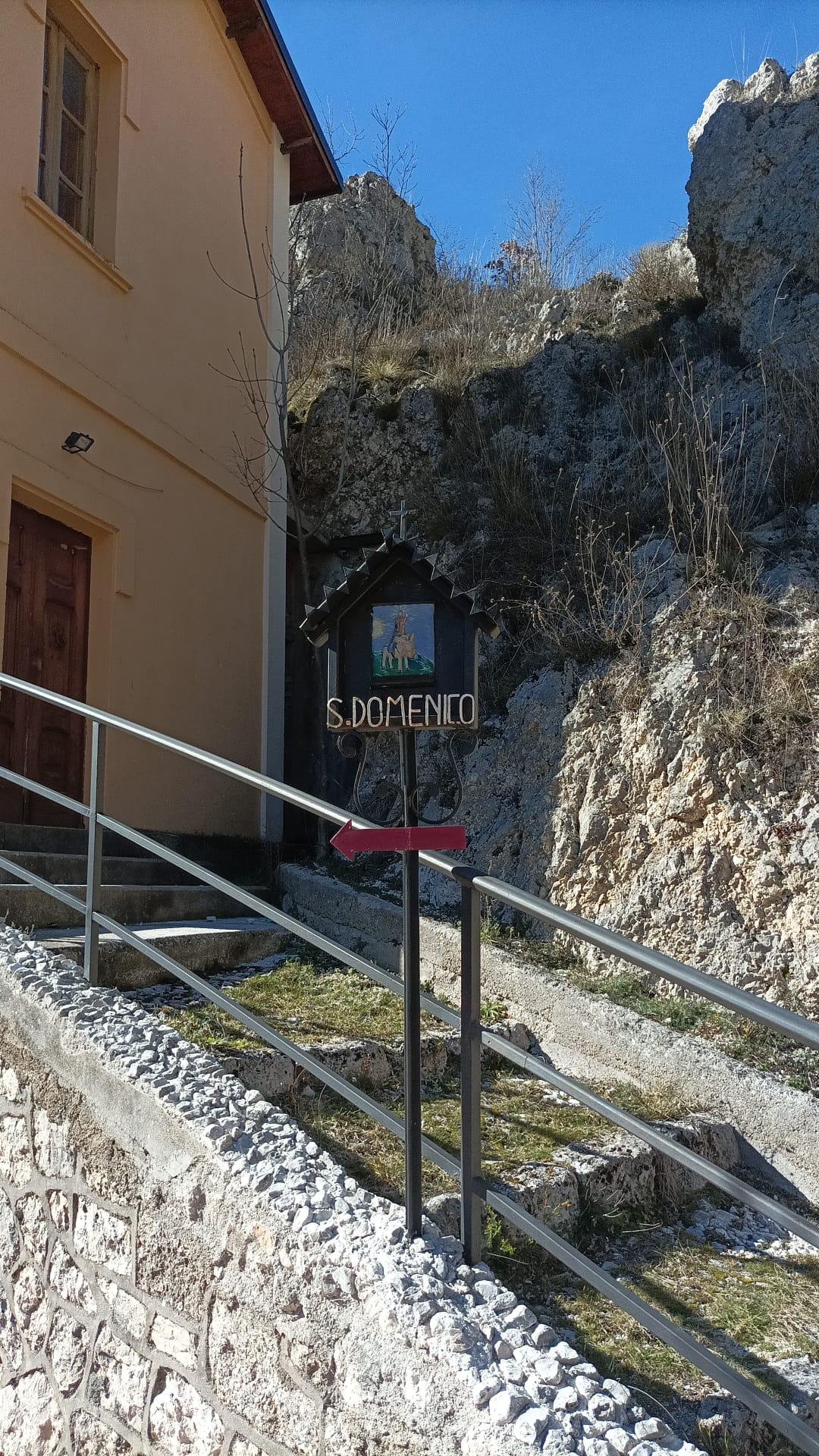 Entrance to the Hermitage of San Domenico, Villalago Abruzzo