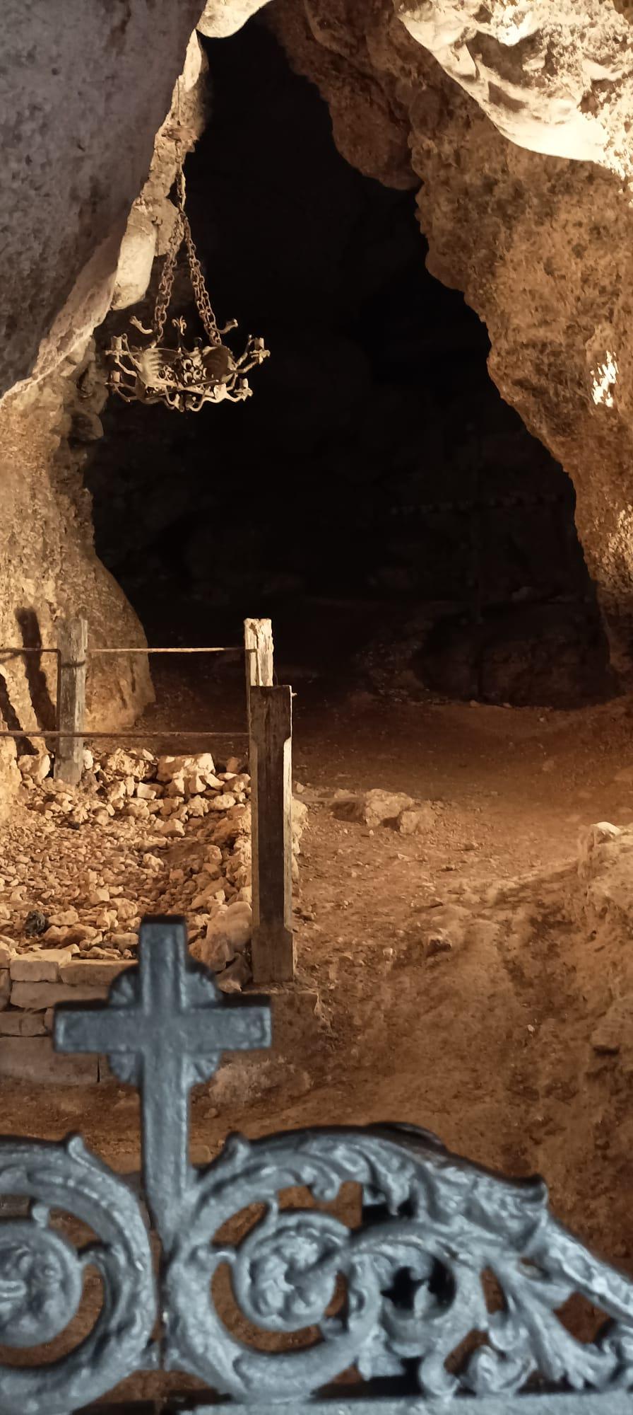 Inside the cave of San Domenico, Villalago, Abruzzo